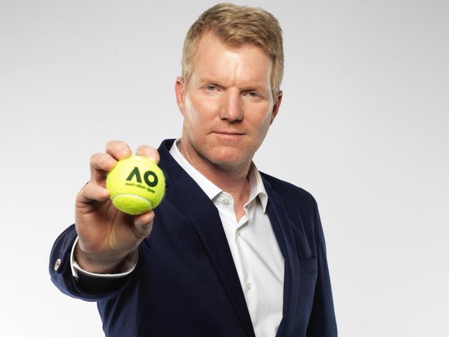 Jim Courier is a traditional part of Nine’s Australian Open tennis broadcast team Picture: Supplied