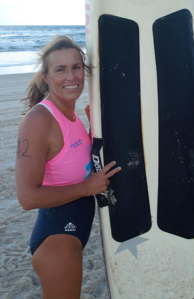 The Bondi Surf Club held a gathering for members to lower the flag together and light a candle in Louise’s memory. Picture: Facebook