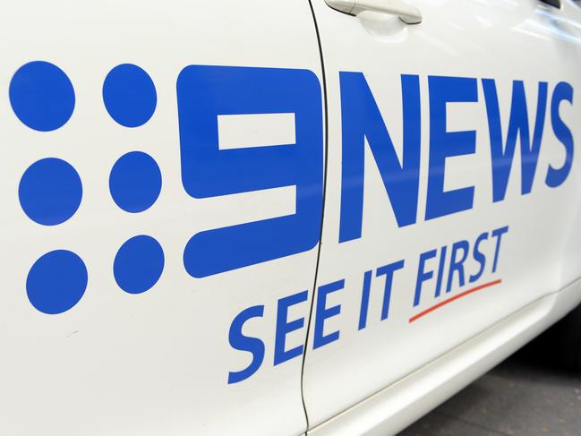 A stock image of the Nine Network logo on a news crew car, Thursday, March 13, 2014. (AAP Image/Dan Peled) NO ARCHIVING