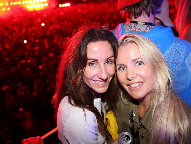 Nicolette Howard and Sarah Jane at the Out 2 Lunch Festival 2025 on Saturday at Broadwater Parklands Southport for Gold Coast at Large. Picture, Portia Large.