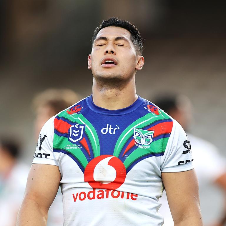 Roger Tuivasa-Sheck couldn’t lift the Warriors. Picture: Mark Kolbe/Getty Images