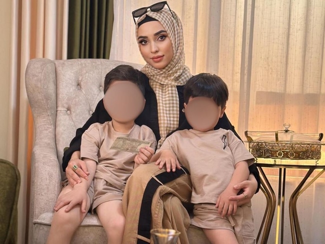 Muzhda had two children, aged three and four.