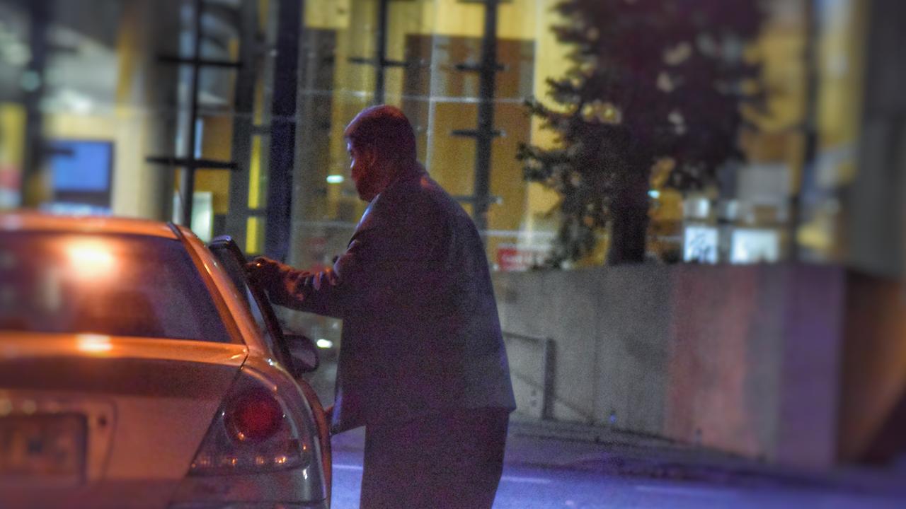 Juan Rafael Diaz leaving the Ipswich Courthouse with his wife on Wednesday, July 27, 2022.