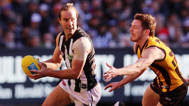 Former Collingwood player Tim Broomhead has joined North Albury in the Ovens and Murray league. Photo: Michael Klein.