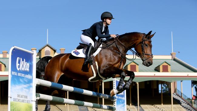 Maleah Lang-McMahon, 17, has her eye on competing at the RNA for the Brisbane Olympic Games in 2032. Picture: Steve Pohlner