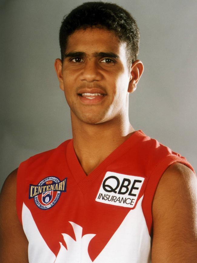 A fresh-faced O’Loughlin in his early years of AFL footy. Picture: Sporting Pix