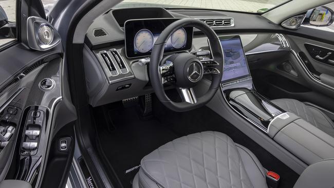 Digital screens dominate the dash in the new Mercedes-Benz S-Class. Picture: Supplied.