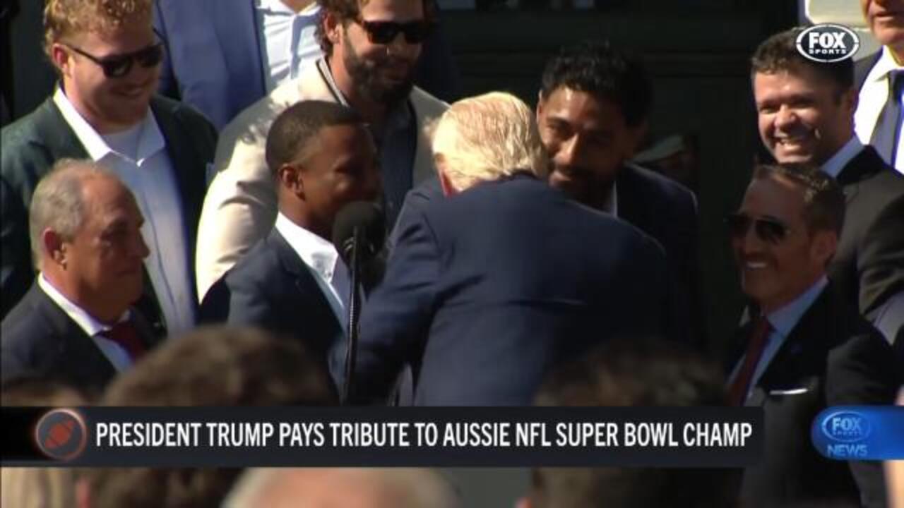 Trump pays tribute to Aussie Mailata