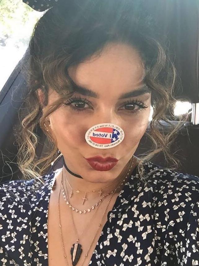 2016 US Election via social media ... Vanessa Hudgens, “Have youuuuu??? #imwithher” Picture: Instagram