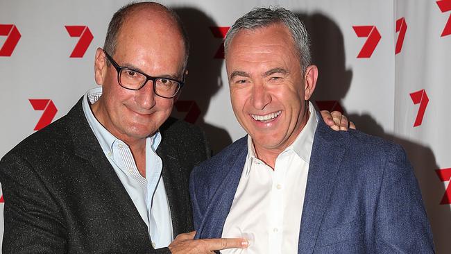 David Koch and Mark Beretta at last year’s Royal Children’s Hospital Good Friday telethon. Picture: Ian Currie