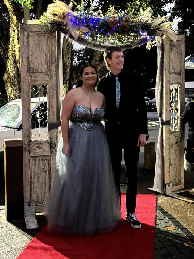 Students arrive at the Hervey Bay State High School formal.