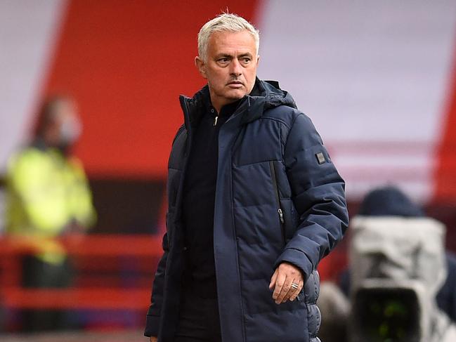 Jose Mourinho was filthy. (Photo by Oli SCARFF/AFP)