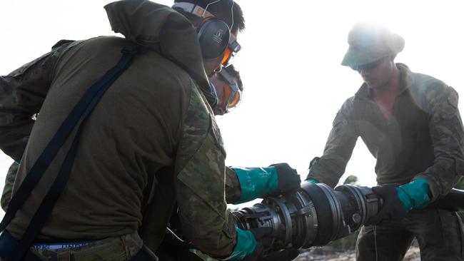 A large-scale training exercise held on Cowley Beach in Queensland on Monday showcased the Australian Army’s commitment to national security and operational readiness. Picture: Supplied.