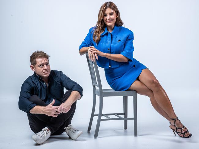 Jason (Jase) Hawkins and Lauren Phillips are the new NOVA breakfast team. Picture: Jake Nowakowski