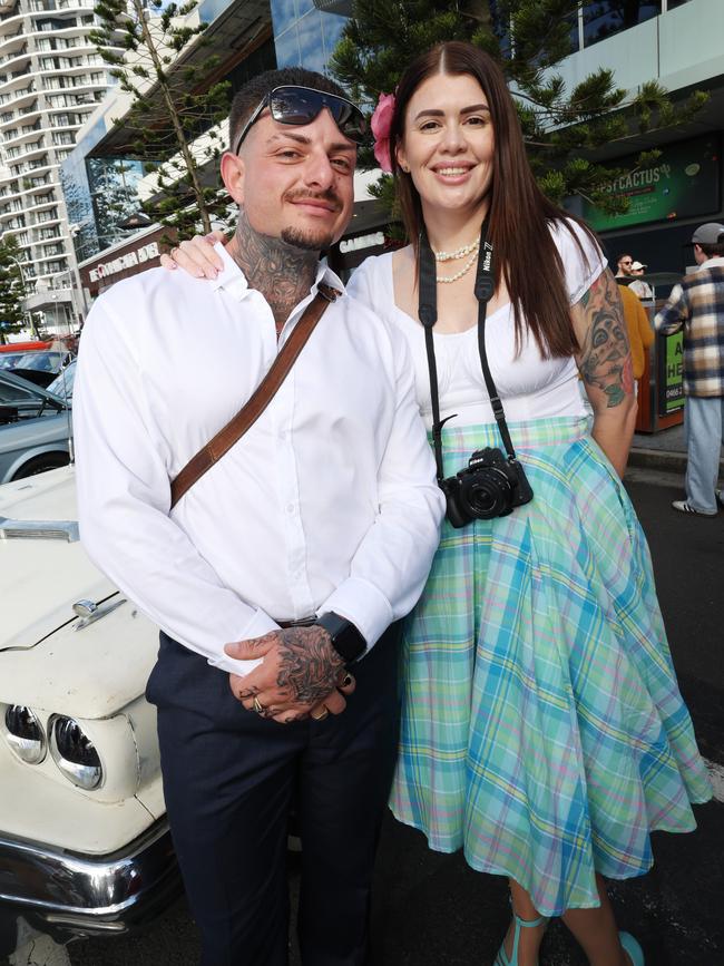 Mitch Scott and Kristy Edwards at Cooly Rocks On festival. Picture: Annette Dew