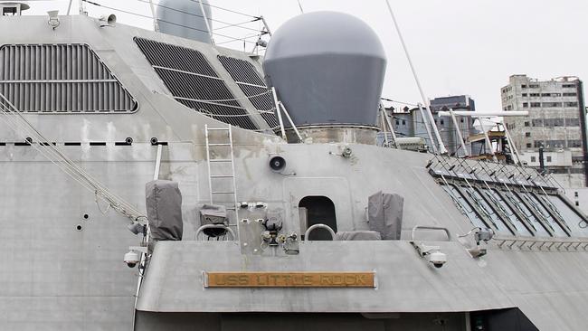 The USS Little Rock set sail for Florida last month. Picture: Graham Hughes/The Canadian Press/AP