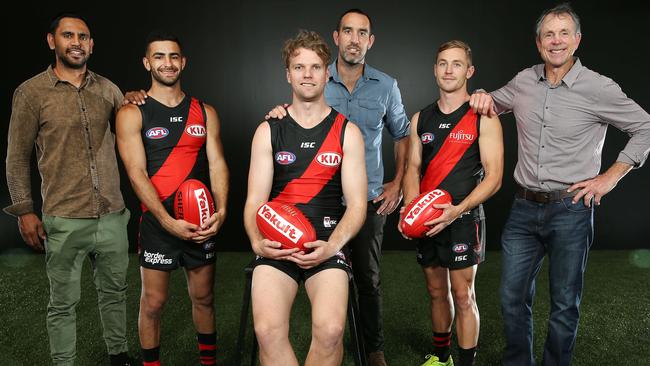 Essendon’s new recruits have assumed some famous numbers at the club. Picture: Michael Klein