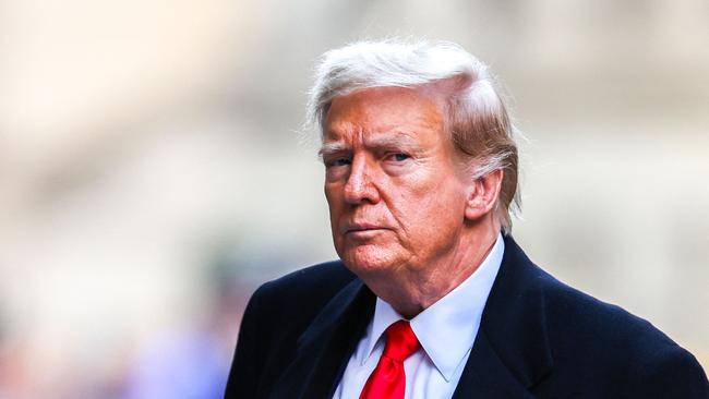 Donald Trump arrives at 40 Wall Street last week. Picture: AFP