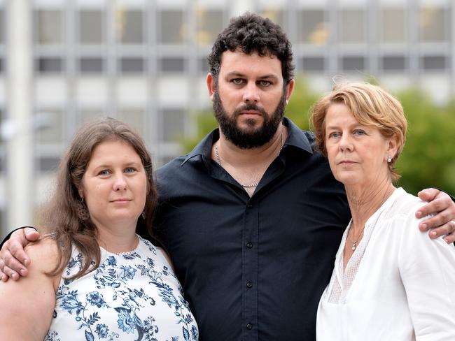 Spriggs family members Kerry, Clive and Barb, who blew the whistle on improper care and abuse at the aged-care centre. <b>Picture: </b>Greg Higgs