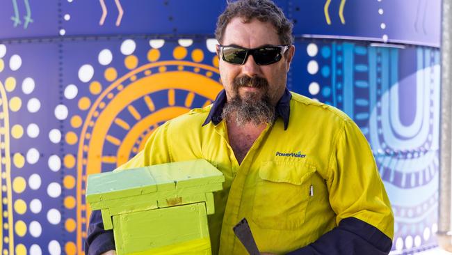 Mr Mackay has been helping relocate bees for years. Picture: Supplied