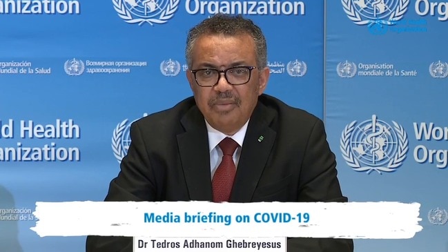 World Health Organisation update on COVID-19