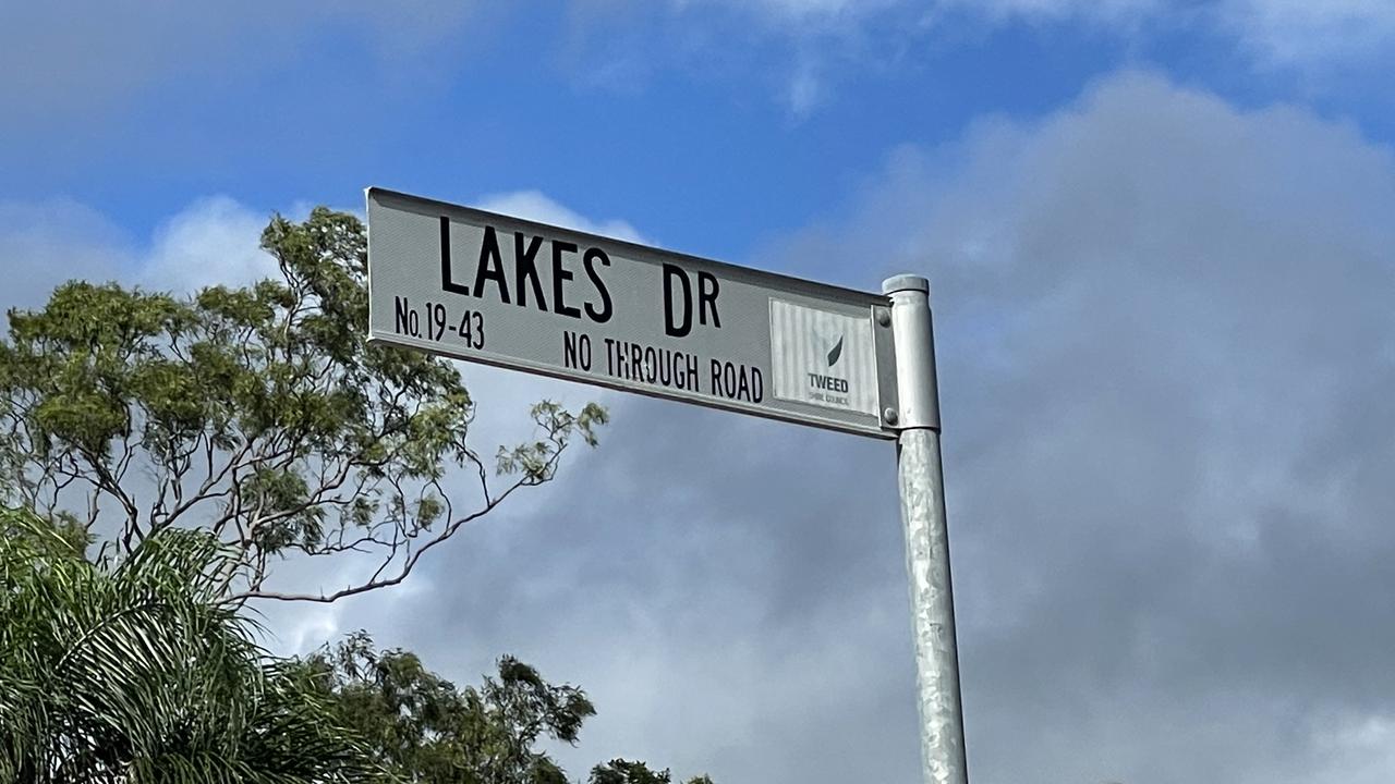 Lakes Dr, Tweed Heads West on Thursday. Picture: Sam Stolz