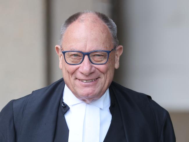 SYDNEY, AUSTRALIA - NewsWire Photos JUNE 23, 2021: Bruce McClintock SC pictured as he arrives at federal court, Sydney CBD. Picture: NCA NewsWire / Damian Shaw