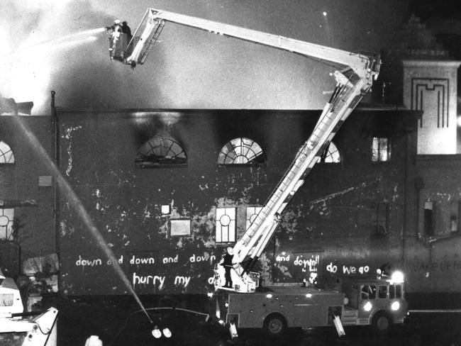 After: the St Moritz was destroyed in this 1982 fire. Picture: HWT Library