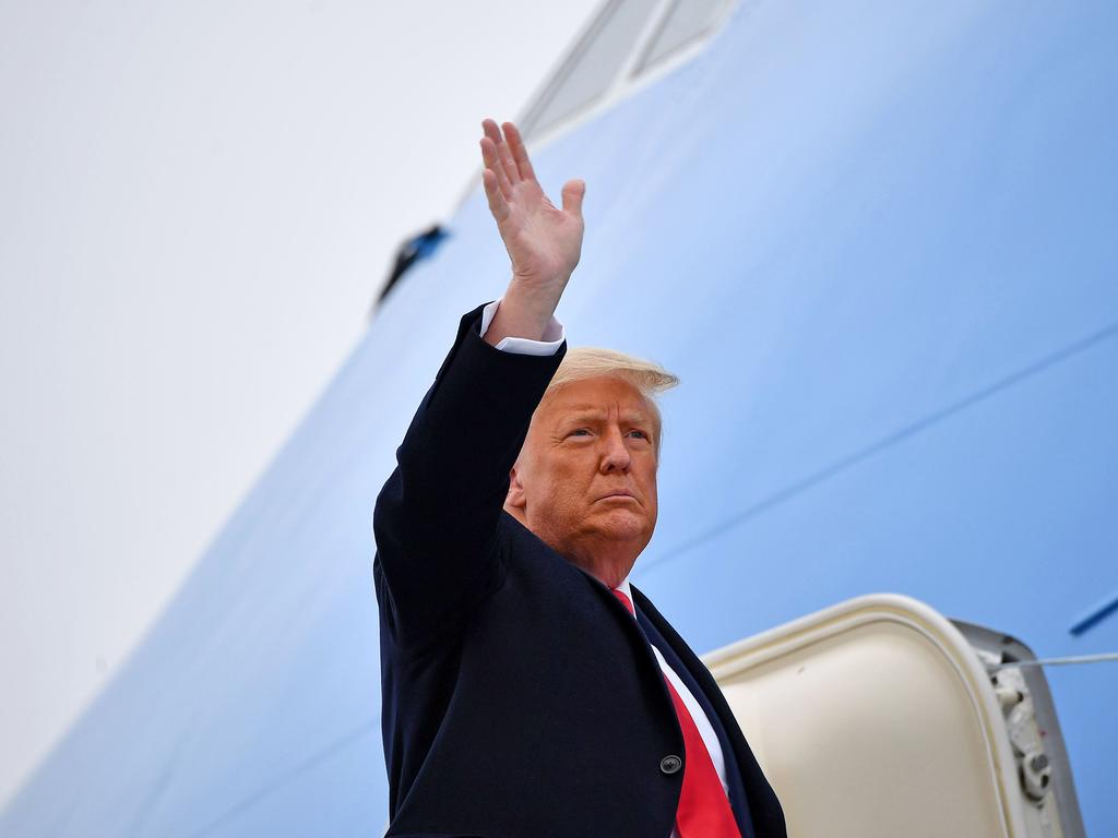 US President Donald Trump will leave office on January 20 if he’s not impeached before then. Picture: Mandel Ngan / AFP