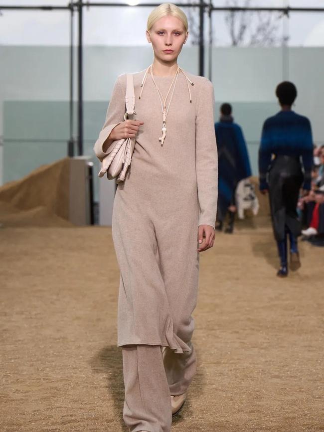 Tilly Main walks in the Chloe show in Paris.