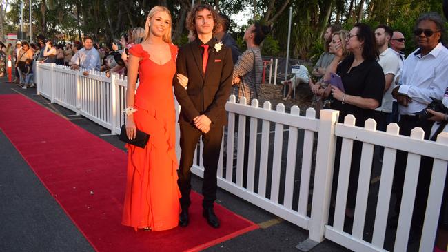 Owen Thomasson and Holly Thomasson at the North Rockhampton High School Formal 2023.