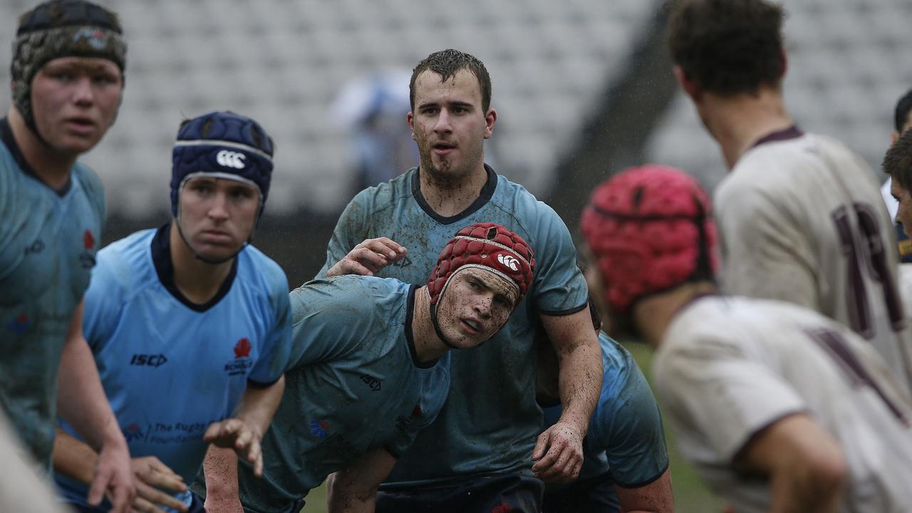 NSW players ready for a line out last year.
