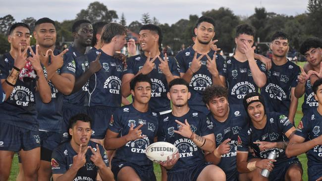 Mabel Park Langer Trophy Reserves boys after a win.