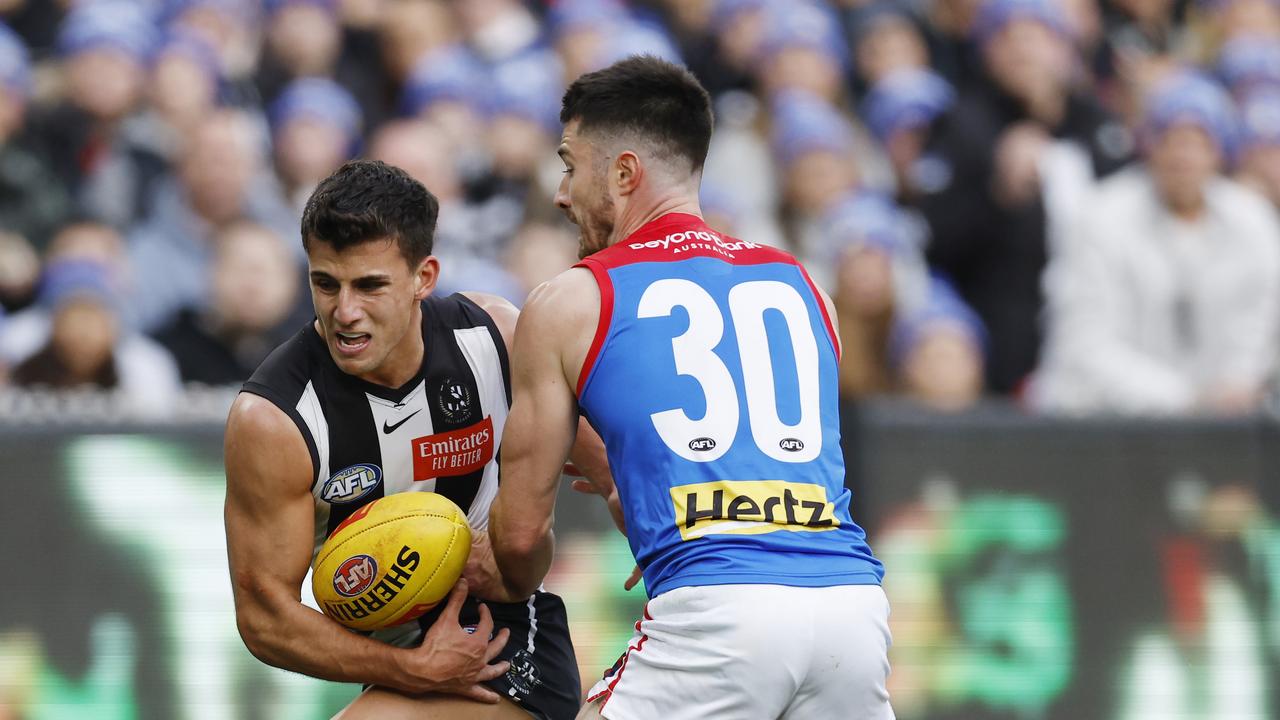 Alex Neal-Bullen locked down Nick Daicos Pic: Michael Klein