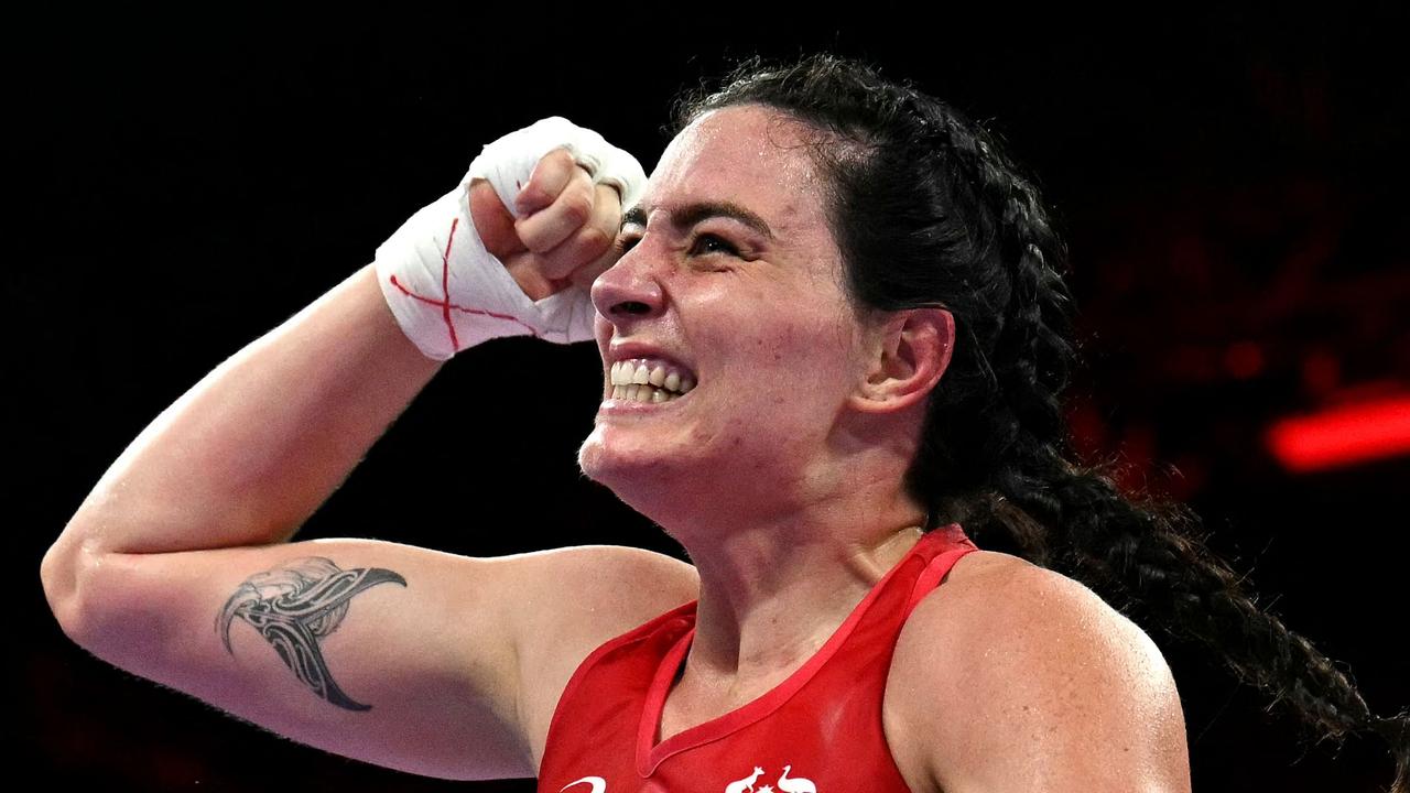 Australian boxing captain Caitlin Parker has called for XY chromosome athletes to be banned from female combat sports. Picture: Mohd Rasfan / AFP