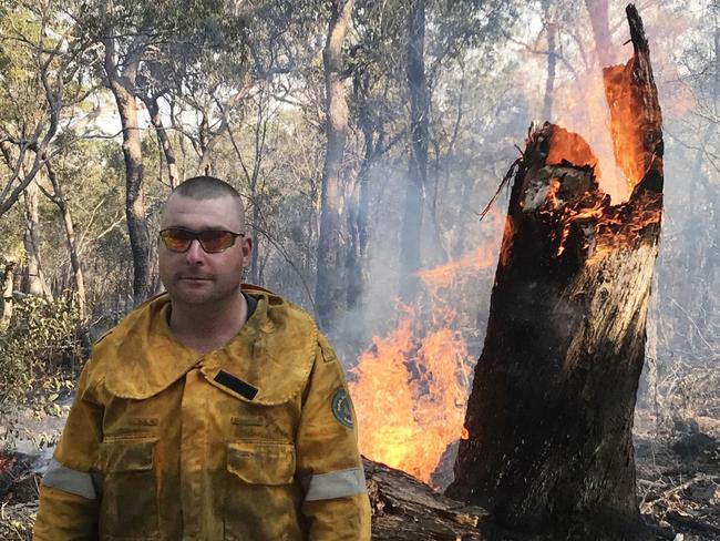 Adrian Reynolds was posted in the Australian Defence Force depot in Rockhampton - the only full-time ADF member in the 11th Engineer Regiment (11ER) at the time - when he raised his hand to help fight fires in Central Queensland.