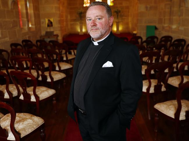 Father Rod Bower told The Ripple Effect he was overcome with grief while presiding over Alex Ross-King’s funeral. Picture: Sam Ruttyn