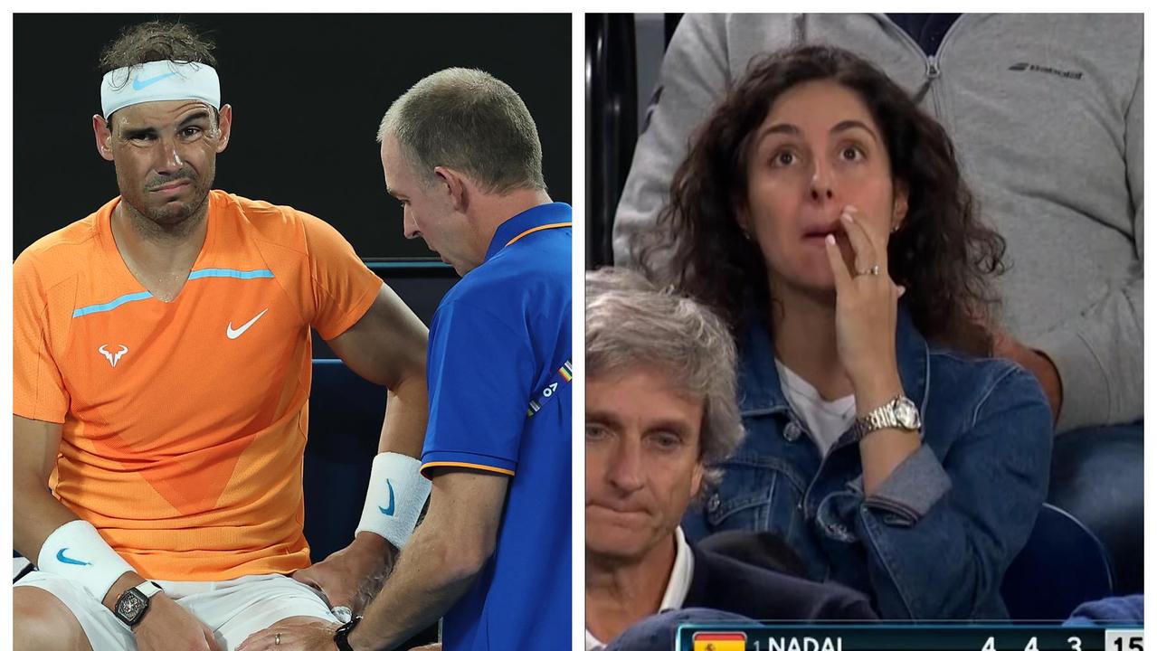 Rafael Nadal's sad exit from the Australian Open had his wife in tears.