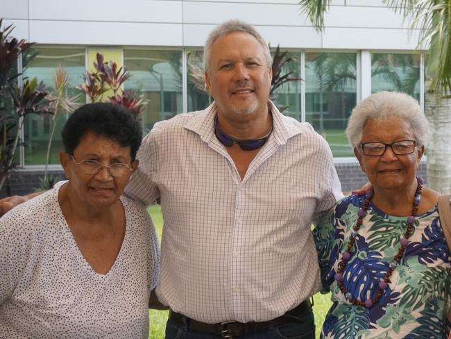 Eunice and Carmel Armstrong joined Mr Andrew at the reception. Photo: Fergus Gregg