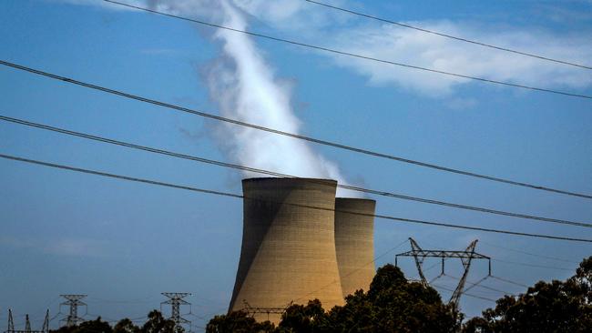 Two of four units at the Bayswater coal-fired power station are offline. Picture: AFP’s David Gray