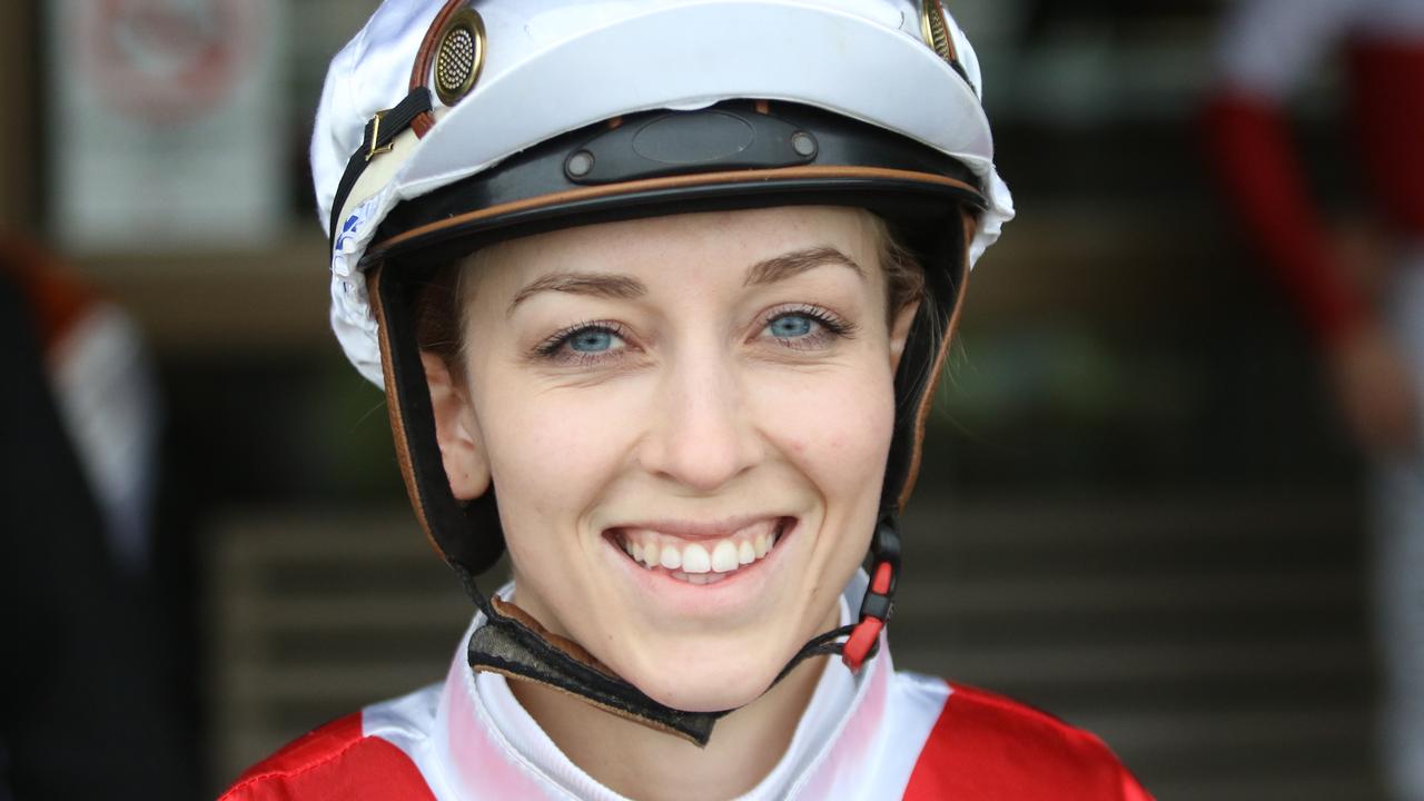 Louise Day looks hard to beat in the TAB Jockey Challenge at Queanbeyan. Picture: Grant Guy