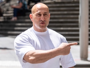 National Comanchero sergeant-at-arms Narek Zahed was issued a $1000 infringement notice after being stopped by officers in Sydney’s Inner West at 2am on August 19 where he claimed he was “exercising” with housemates. Picture: NCA NewsWire / James Gourley