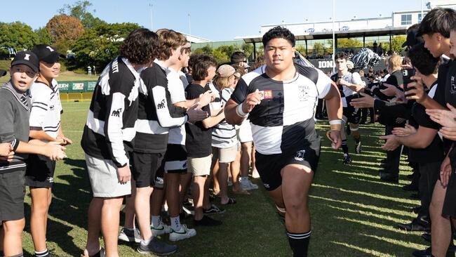 Iona College's Lehopa Leota running out to play AIC First XV rugby early last year.