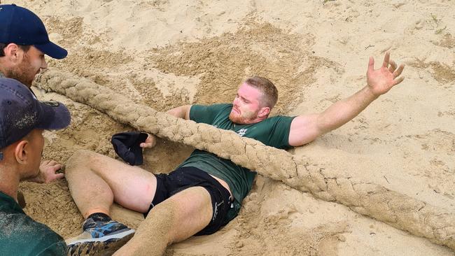 Storm player Josh King at the training camp. Supplied