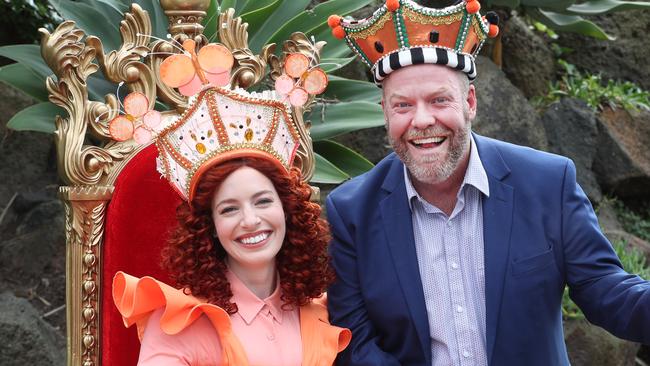 Peter Helliar and Emma Memma (Watkins) have been crowned the 2024 Moomba Monarchs. Picture: David Crosling