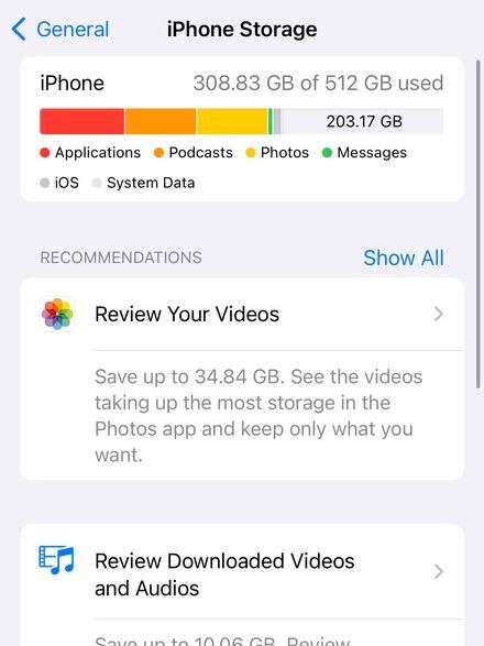 You can free up space in iPhone Settings &gt; General &gt; iPhone Storage. Tap on storage-hogging apps, then swipe left to delete data. picture: Wall Street Journal