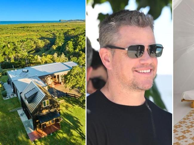 Hollywood star Matt Damon rented Blackwood House at Broken Head for four months.