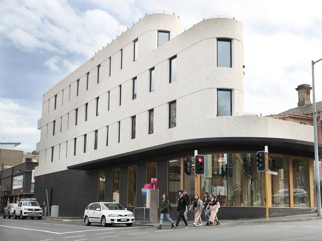 New development on the corner of Elizabeth Street and Bathurst Street in Hobart called The Rox is nearing completion.  Picture: Nikki Davis-Jones