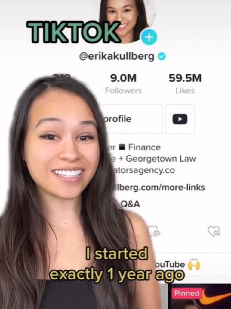 Lawyer and finance influencer Erika Kullberg joined TikTok a year ago.