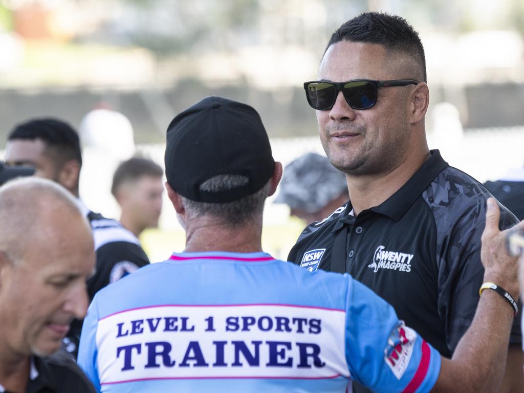 Former NRL star Jarryd Hayne named to play for Wentworthville Magpies in the Ron Massey Cup at Ringrose Oval. Picture: NewsWire/Monique Harmer